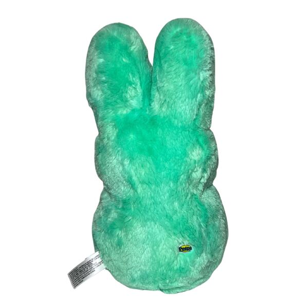 Peeps Bunny - Plush Green Easter Stuffed Animal Soft Shaggy Marshmallow Toy 17" - Picture 2 of 3